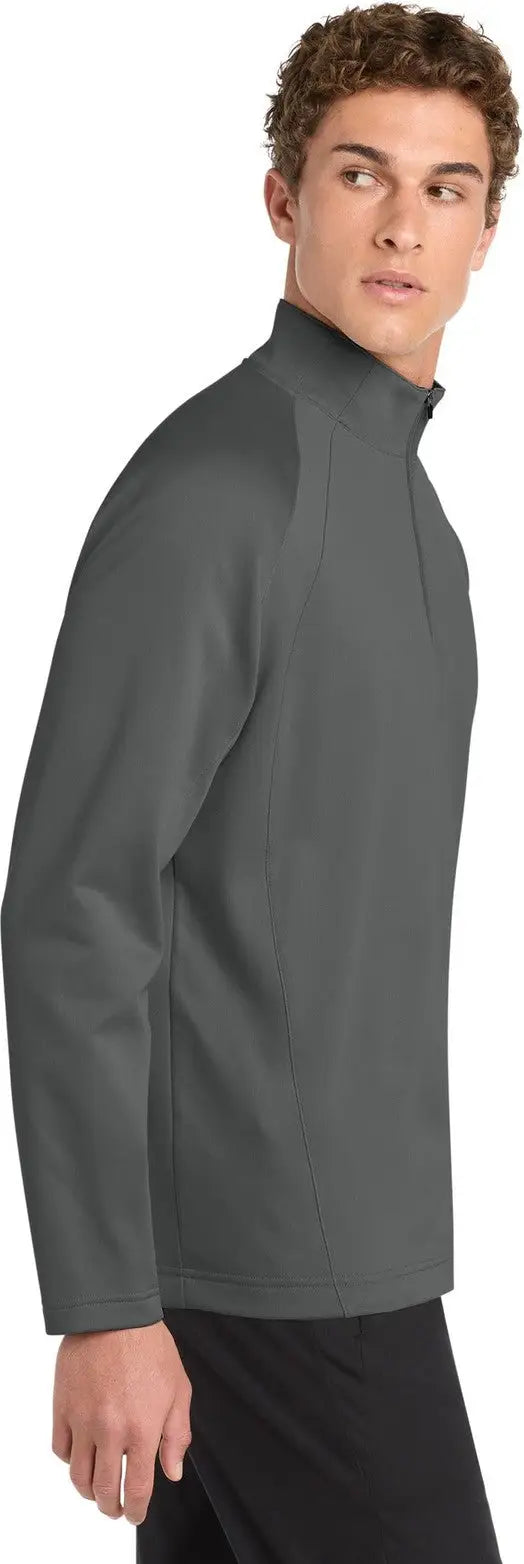 Sport-tek F243 Sport-wick Fleece 1/4-zip Pullover - Dark Smoke Gray Black