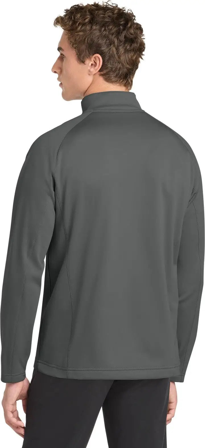 Sport-tek F243 Sport-wick Fleece 1/4-zip Pullover - Dark Smoke Gray Black