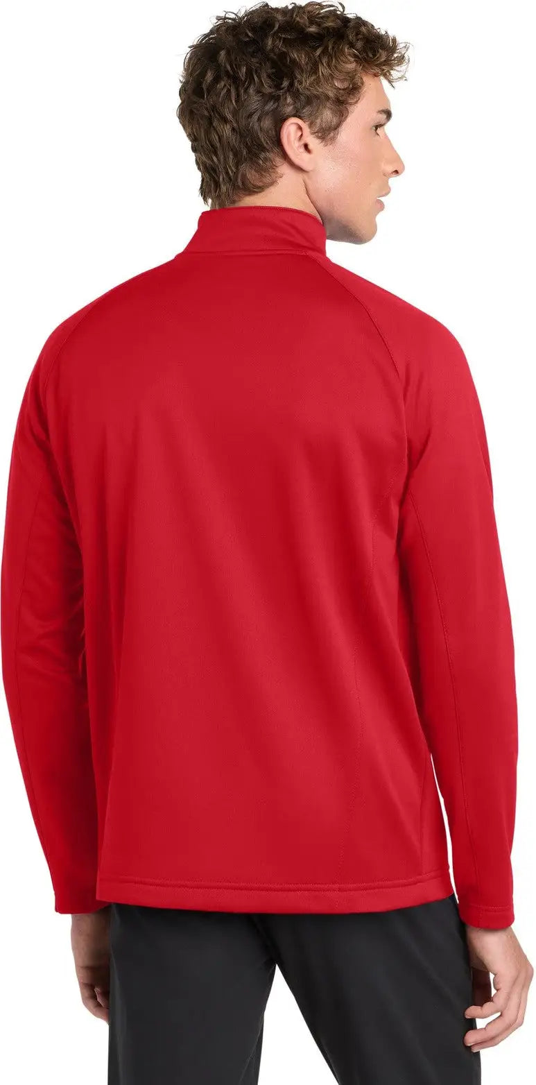 Sport-tek F243 Sport-wick Fleece 1/4-zip Pullover - Deep Red Silver