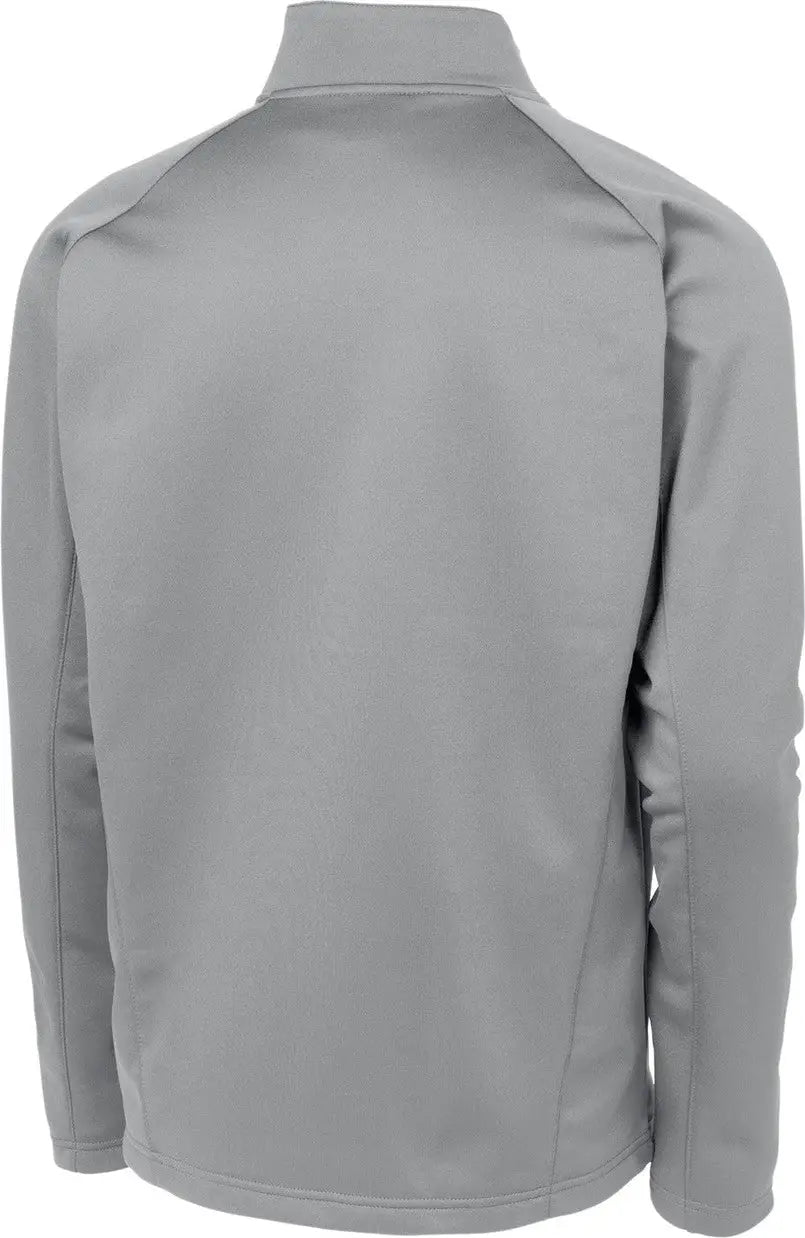 Sport-tek F243 Sport-wick Fleece 1/4-zip Pullover - Silver Black
