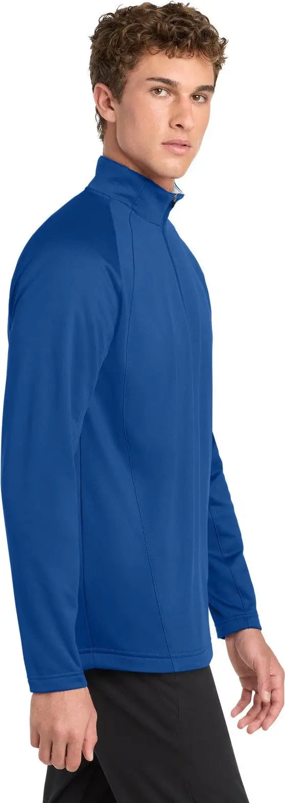 Sport-tek F243 Sport-wick Fleece 1/4-zip Pullover - True Royal Silver