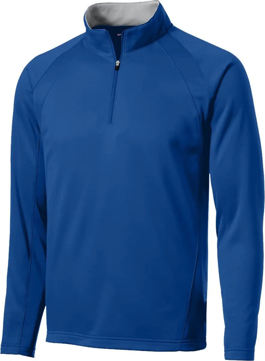 Sport-tek F243 Sport-wick Fleece 1/4-zip Pullover - True Royal Silver