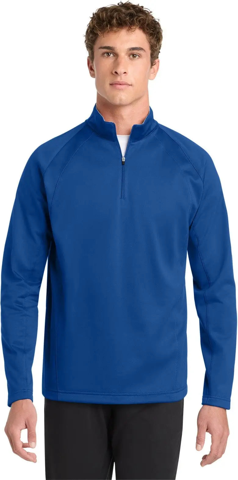 Sport-tek F243 Sport-wick Fleece 1/4-zip Pullover - True Royal Silver