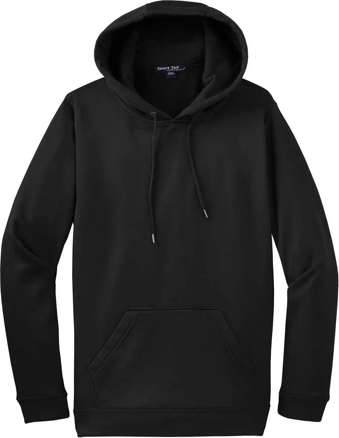 Sport Tek F244 Wick Fleece Hooded Pullover Black