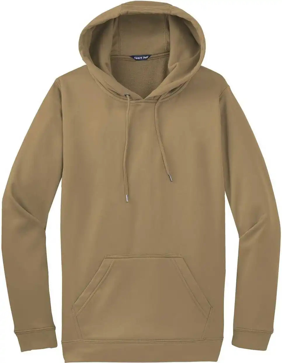 Sport Tek F244 Wick Fleece Hooded Pullover Coyote Brown