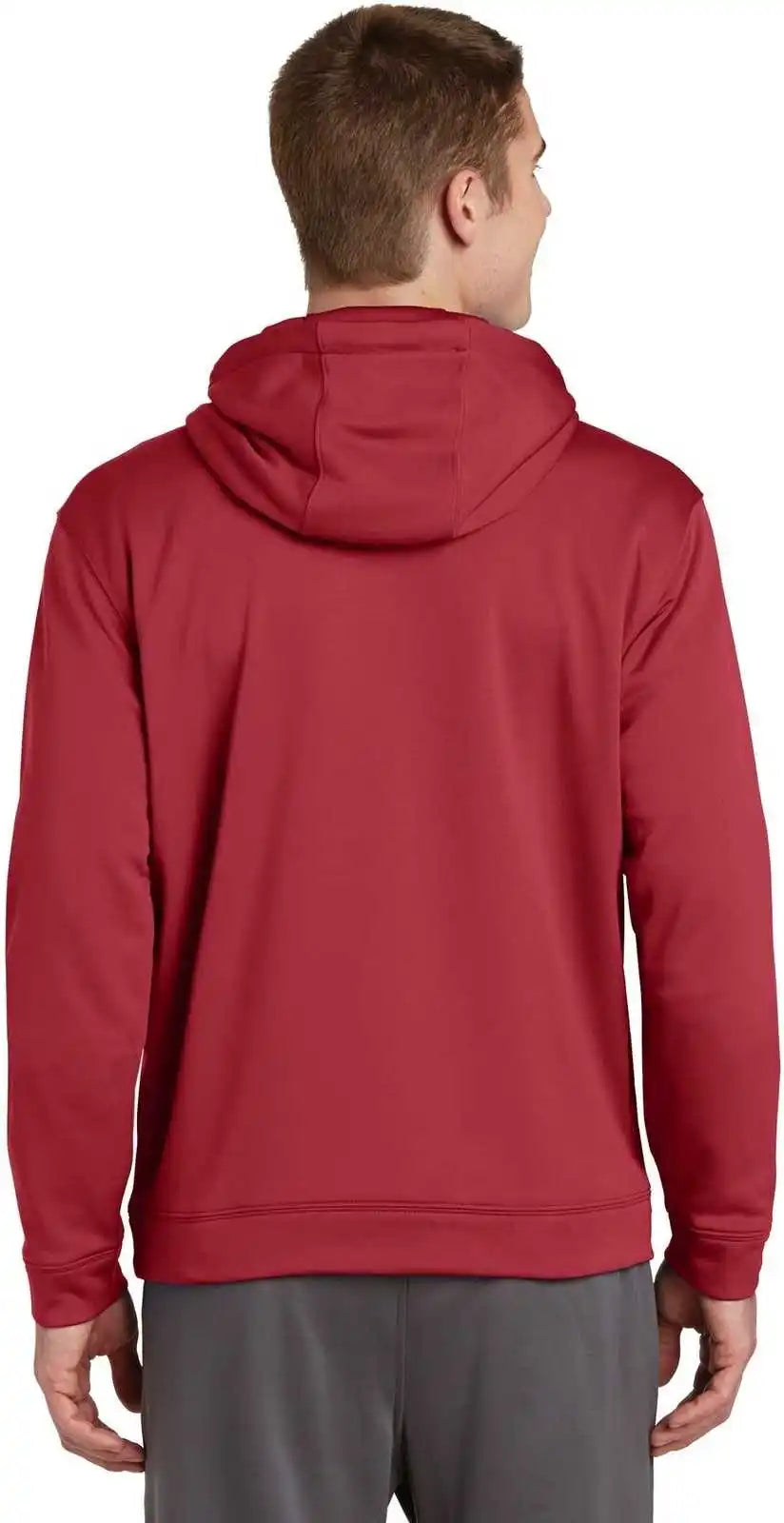 Sport-tek F244 Sport-wick Fleece Hooded Pullover - Deep Red