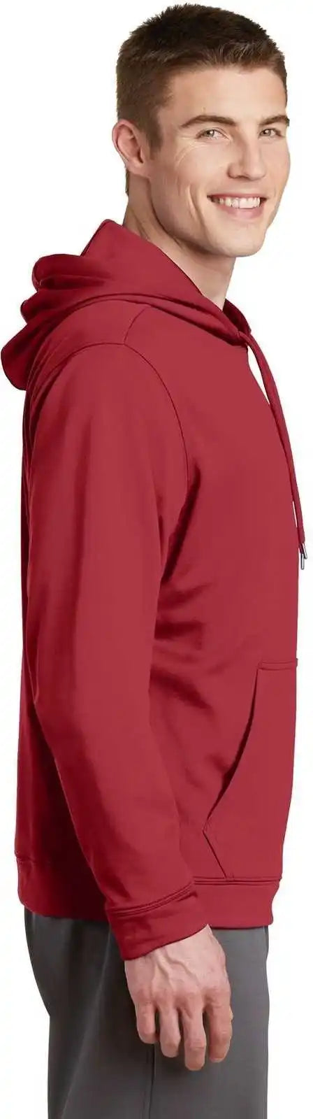 Sport-tek F244 Sport-wick Fleece Hooded Pullover - Deep Red