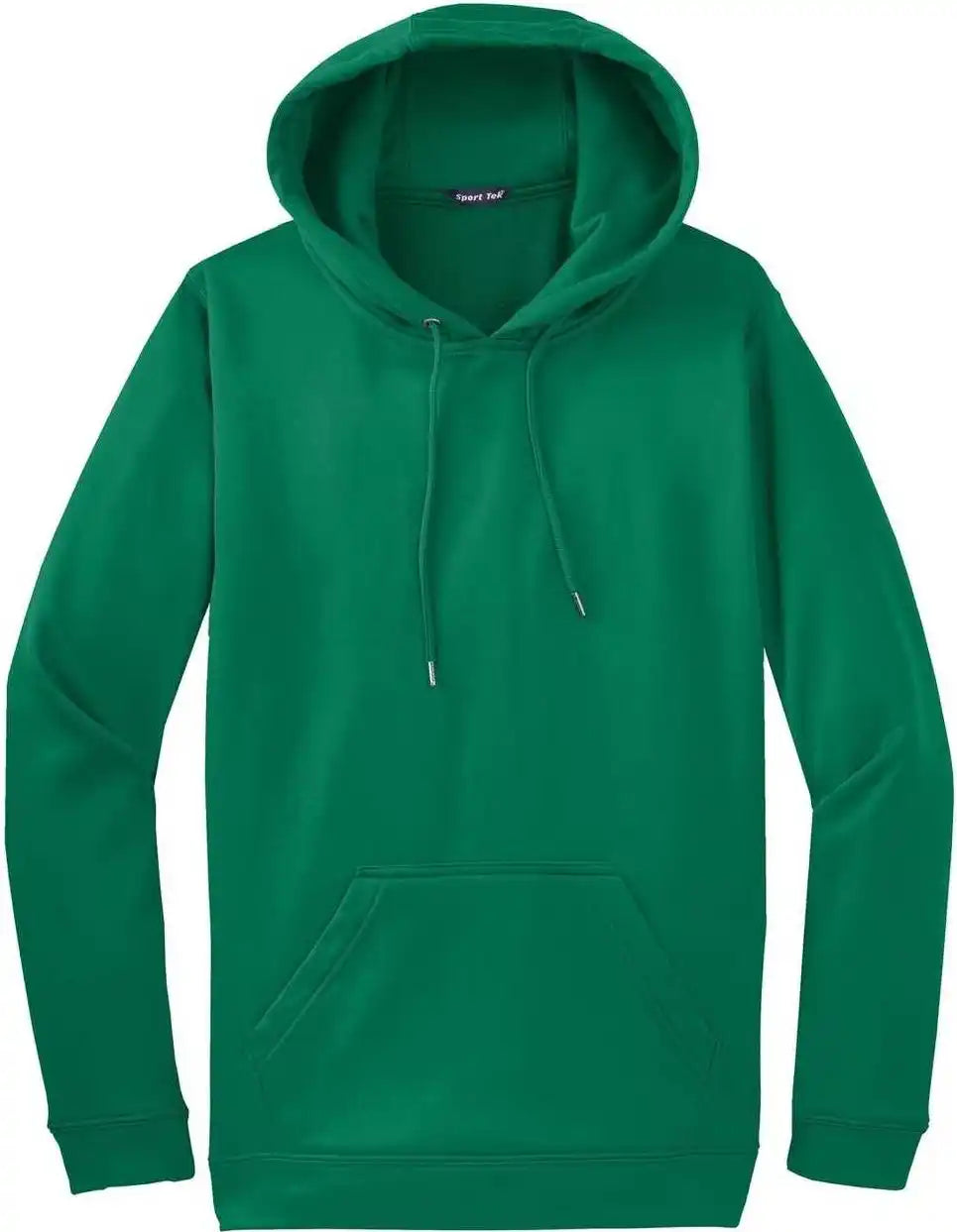Sport Tek F244 Wick Fleece Hooded Pullover Kelly Green