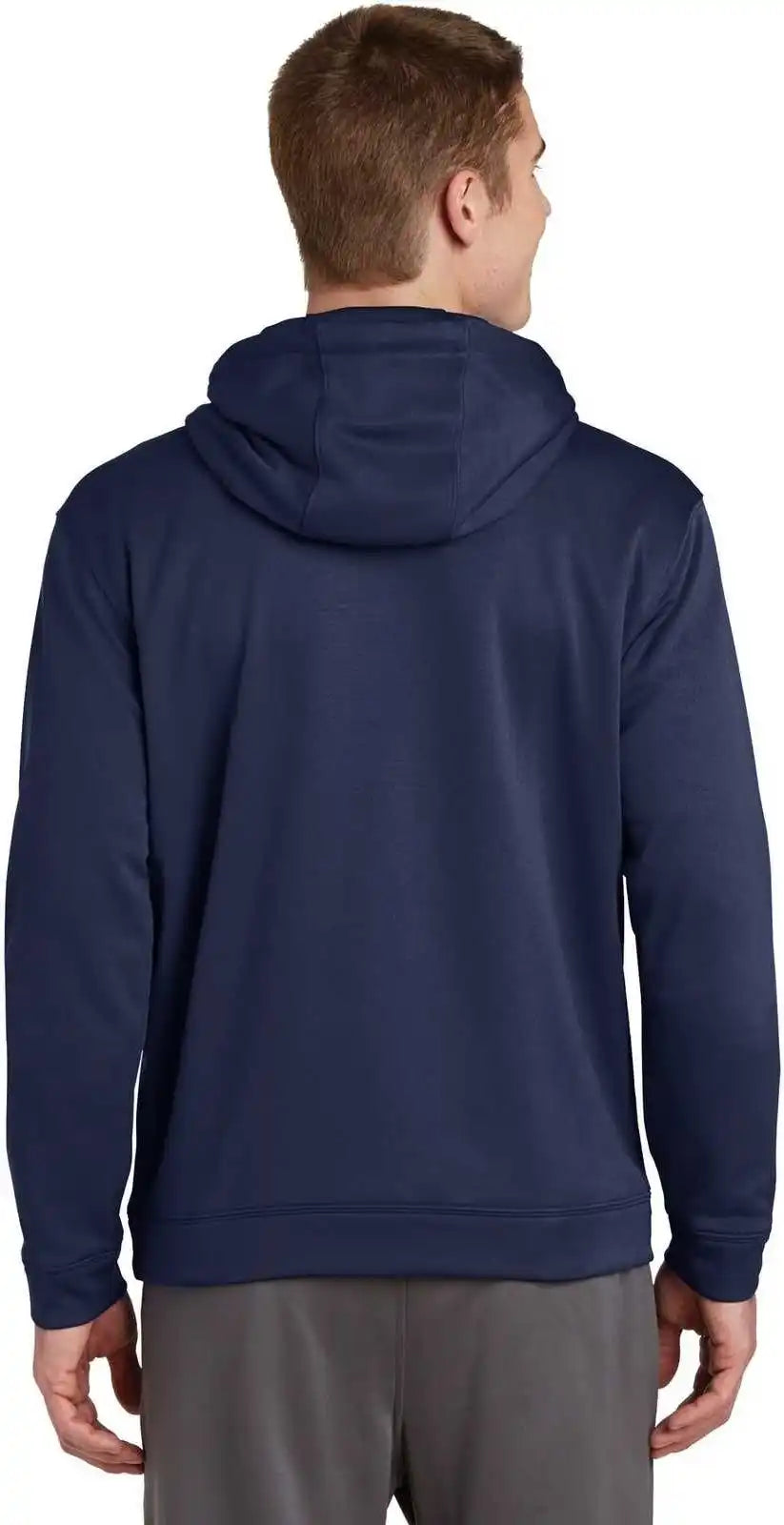 Sport Tek F244 Wick Fleece Hooded Pullover Navy