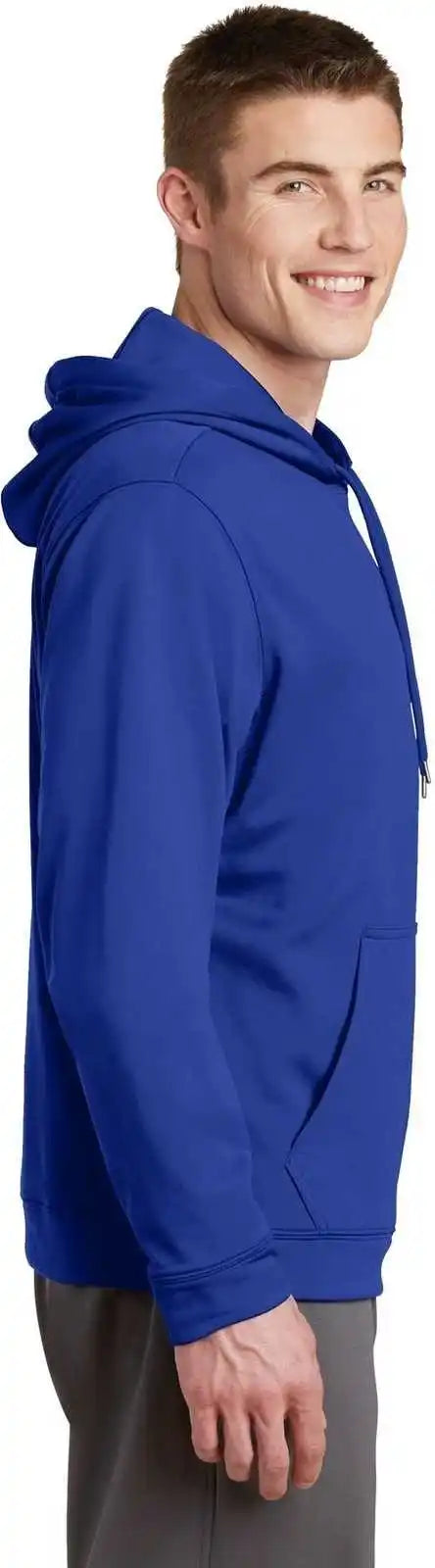 Sport Tek F244 Wick Fleece Hooded Pullover True Royal
