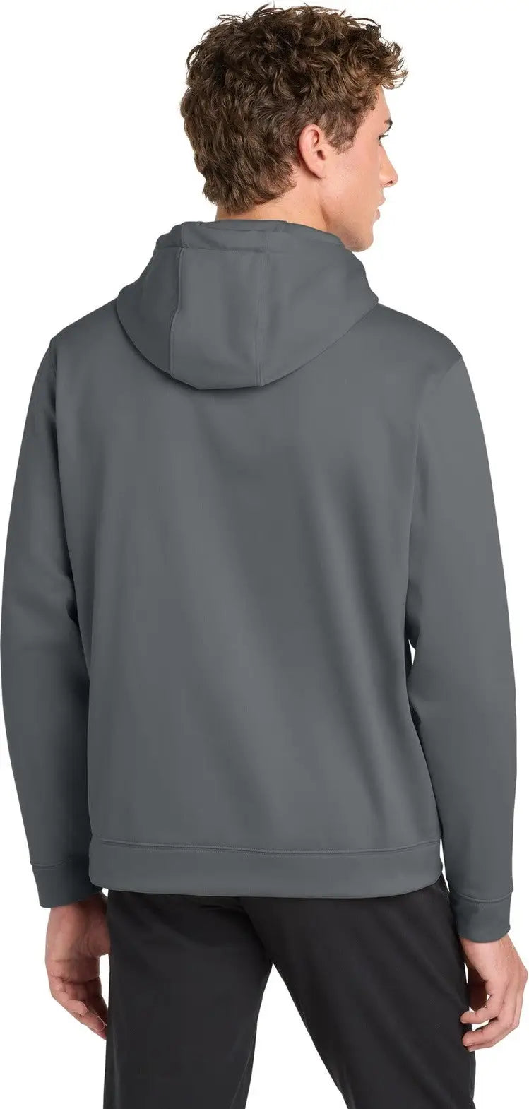 Sport-tek F244 Sport-wick Fleece Hooded Pullover - Dark Smoke Gray