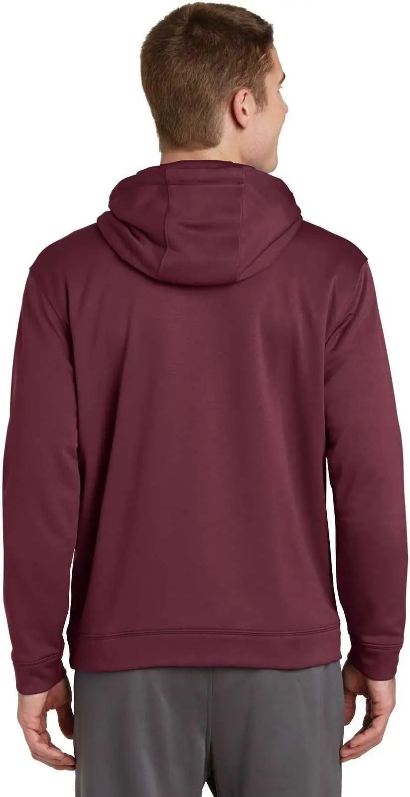 Sport-tek F244 Sport-wick Fleece Hooded Pullover - Maroon