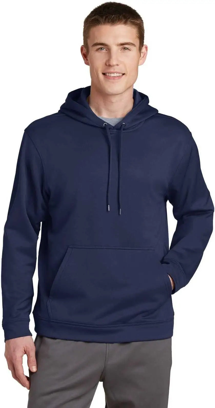 Sport-tek F244 Sport-wick Fleece Hooded Pullover - Navy