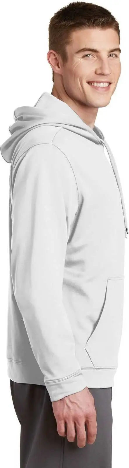 Sport-tek F244 Sport-wick Fleece Hooded Pullover - White