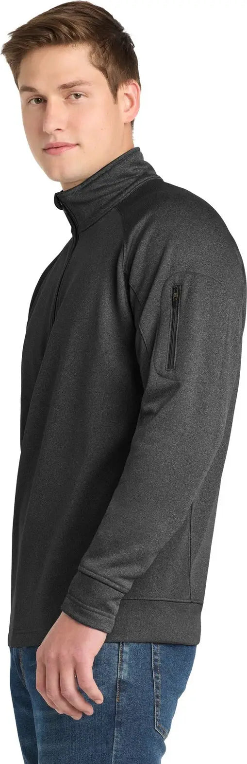 Sport-tek F247 Tech Fleece 1/4-zip Pullover - Graphite Heather