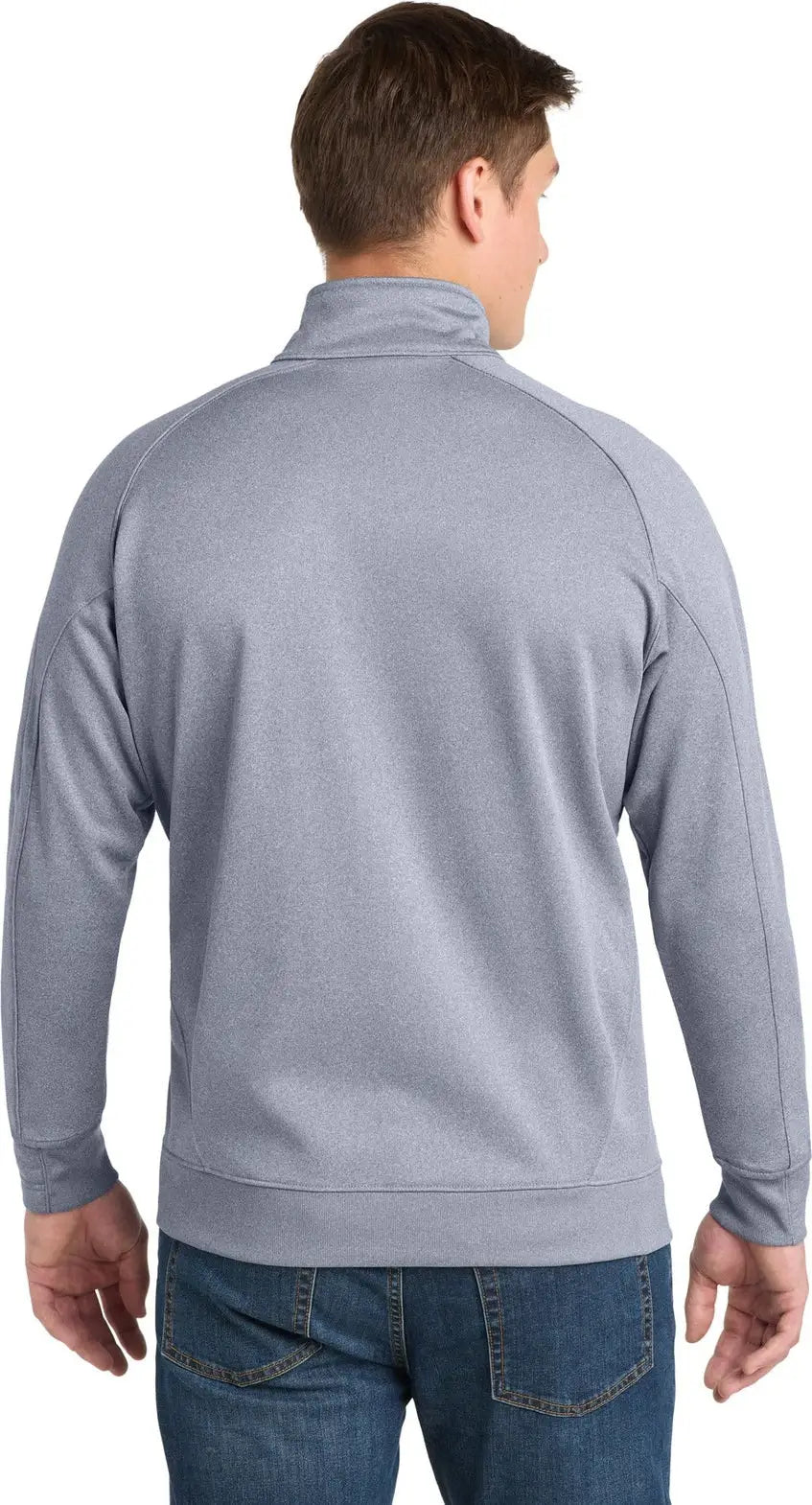 Sport-tek F247 Tech Fleece 1/4-zip Pullover - Gray Heather