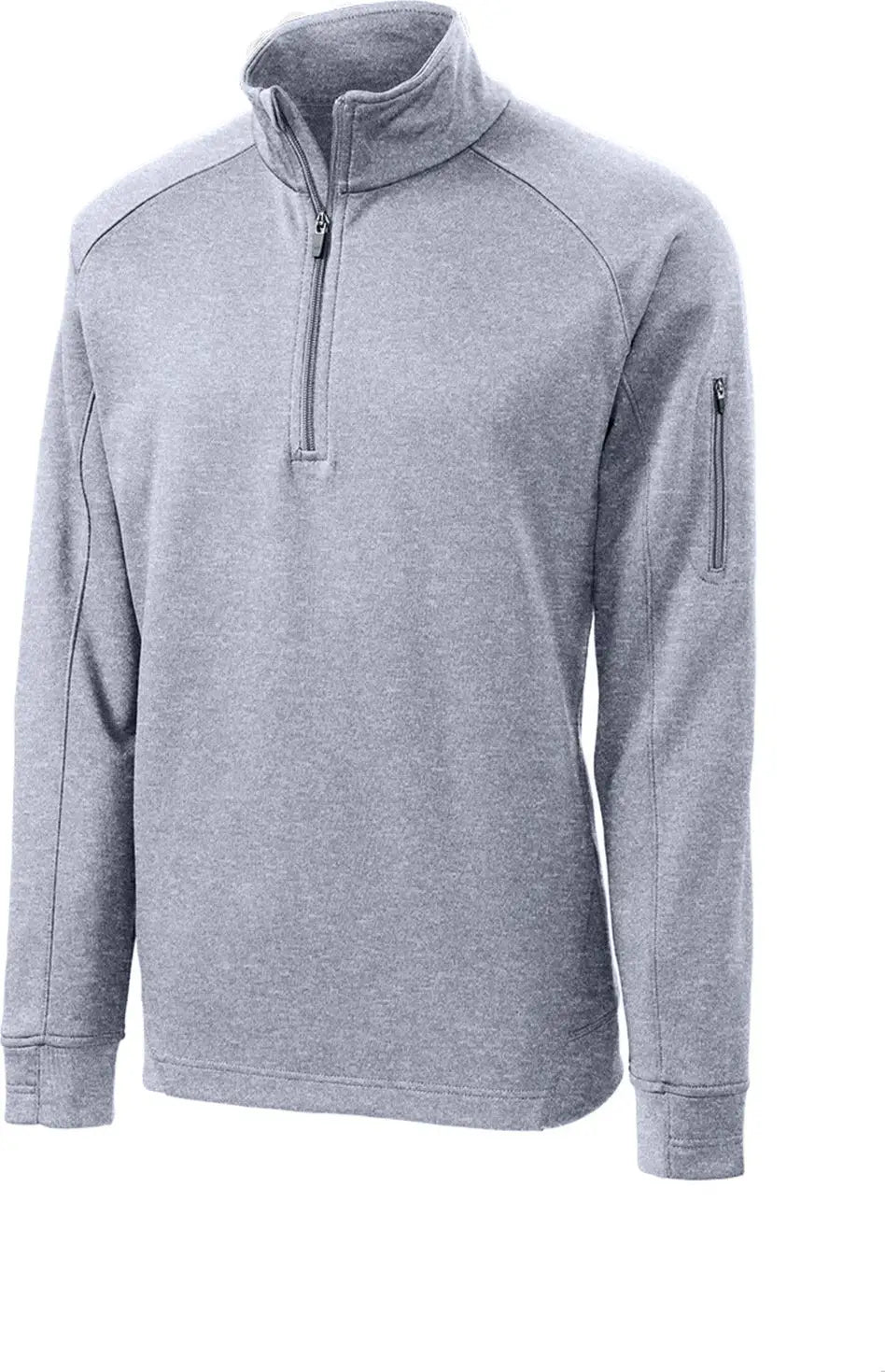 Sport-tek F247 Tech Fleece 1/4-zip Pullover - Gray Heather
