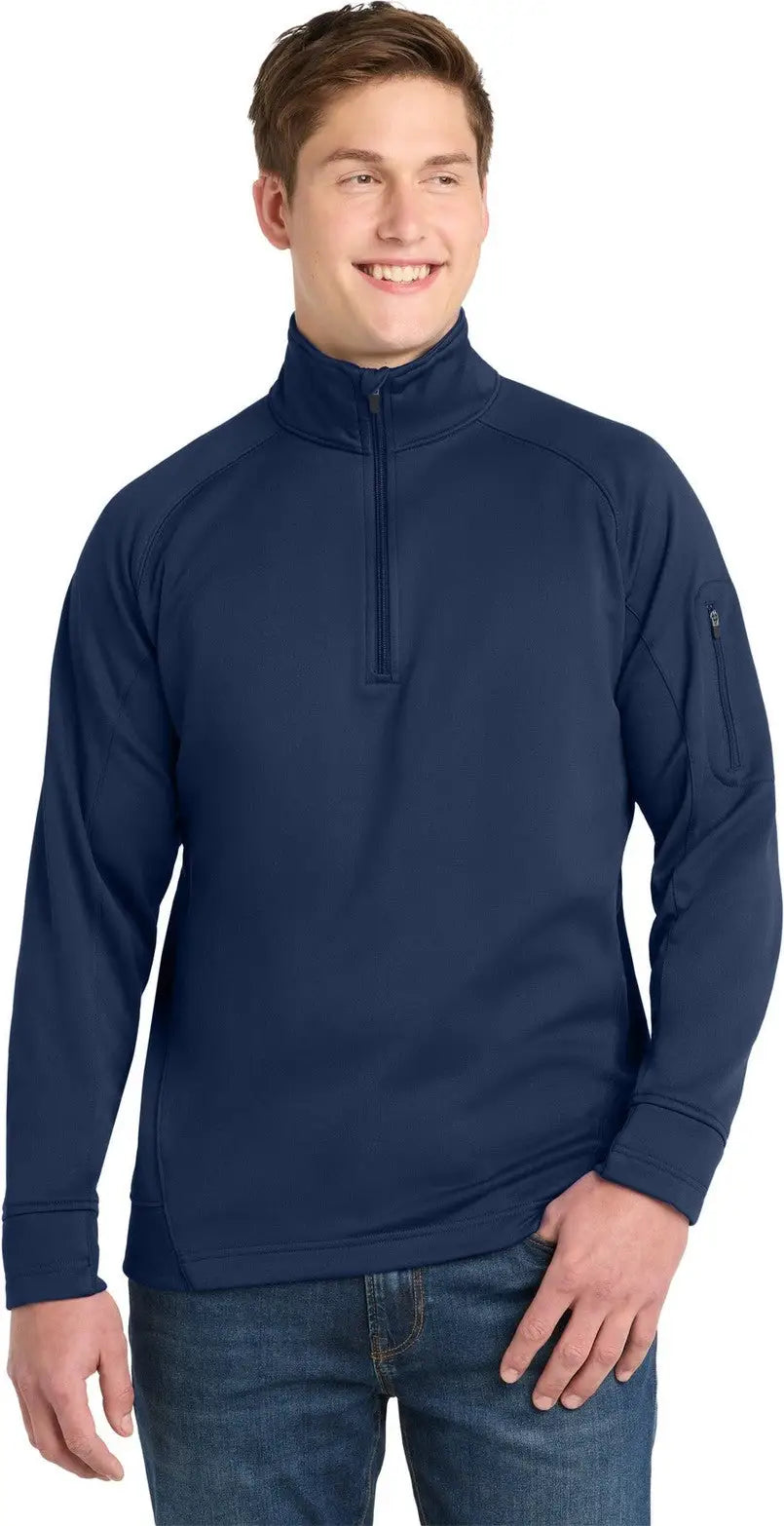 Sport-tek F247 Tech Fleece 1/4-zip Pullover - True Navy