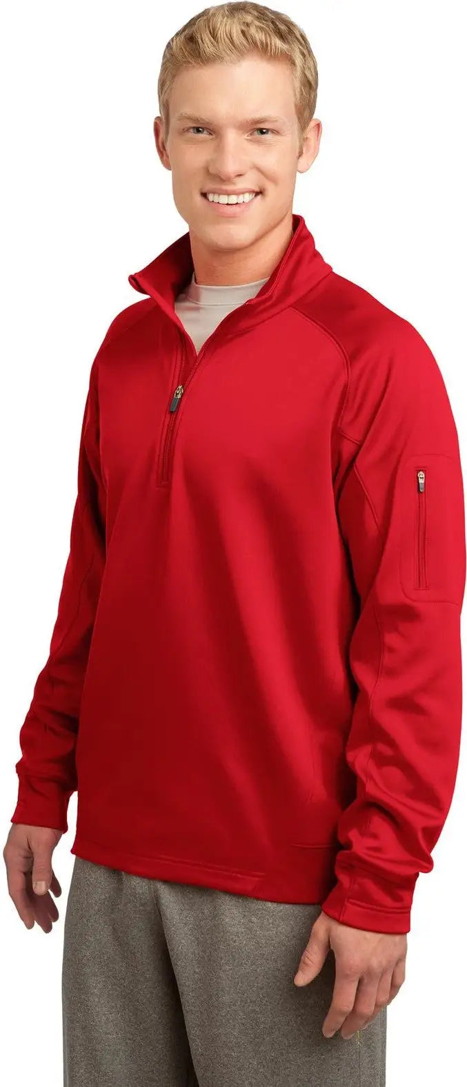 Sport-tek F247 Tech Fleece 1/4-zip Pullover - True Red