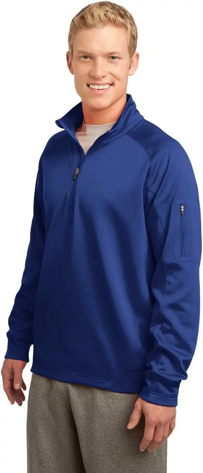 Sport-tek F247 Tech Fleece 1/4-zip Pullover - True Royal