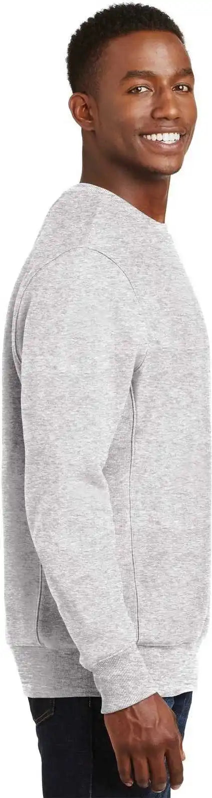 Sport Tek F280 Super Heavyweight Crewneck Sweatshirt Athletic Heather