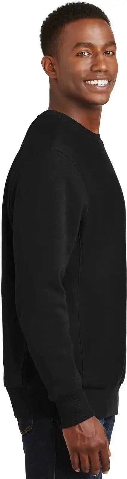 Sport Tek F280 Super Heavyweight Crewneck Sweatshirt Black