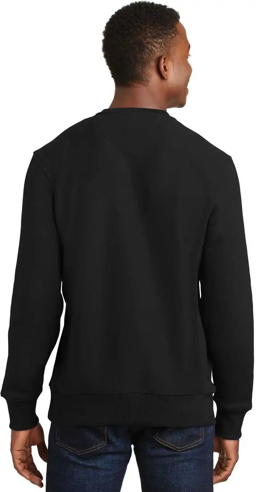 Sport Tek F280 Super Heavyweight Crewneck Sweatshirt Black
