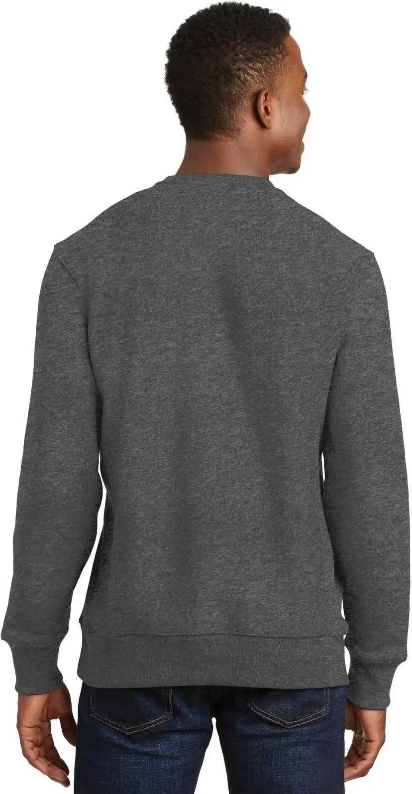 Sport Tek F280 Super Heavyweight Crewneck Sweatshirt Graphite Heather