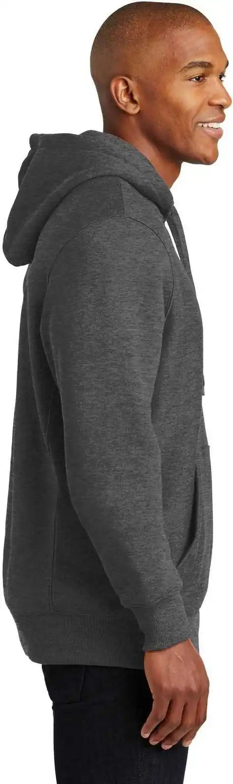 Sport Tek F281 Super Heavyweight Pullover Hooded Sweatshirt Graphite Heather