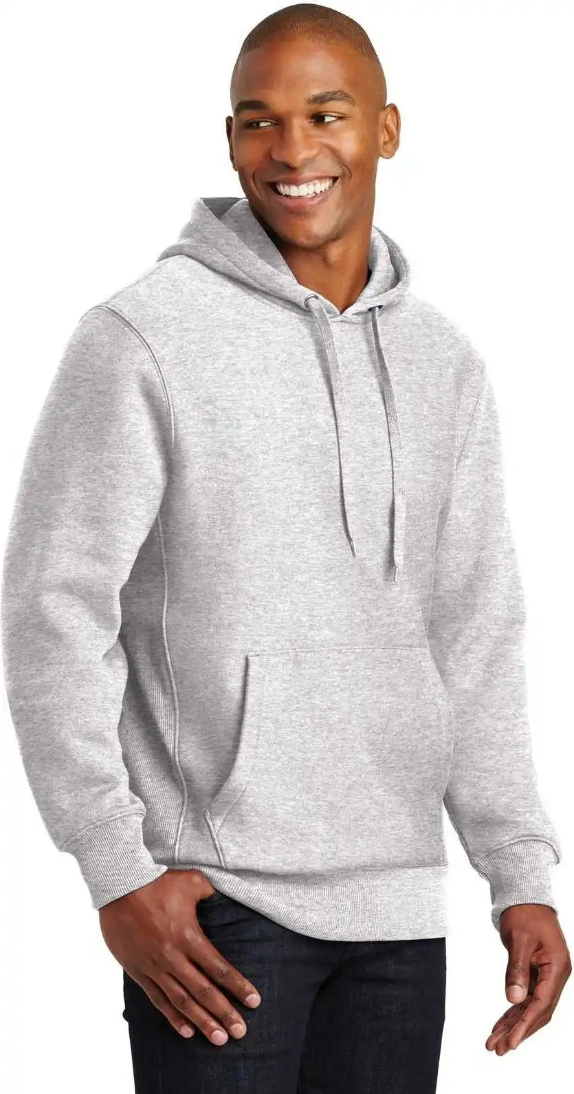 Sport Tek F281 Super Heavyweight Pullover Hooded Sweatshirt Athletic Heather