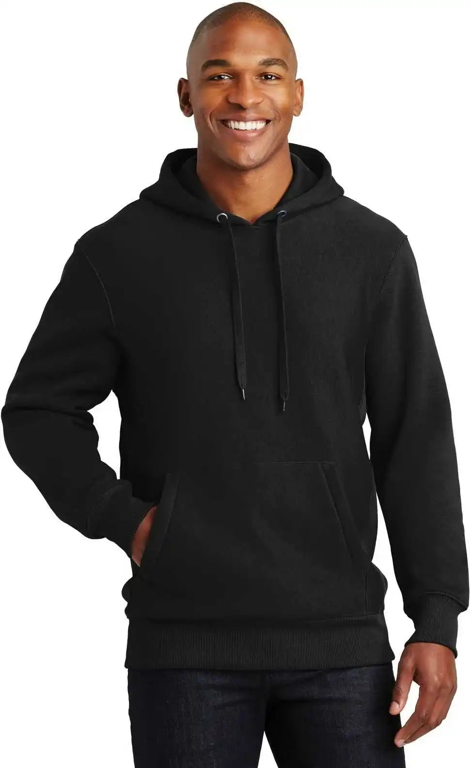 Sport Tek F281 Super Heavyweight Pullover Hooded Sweatshirt Black