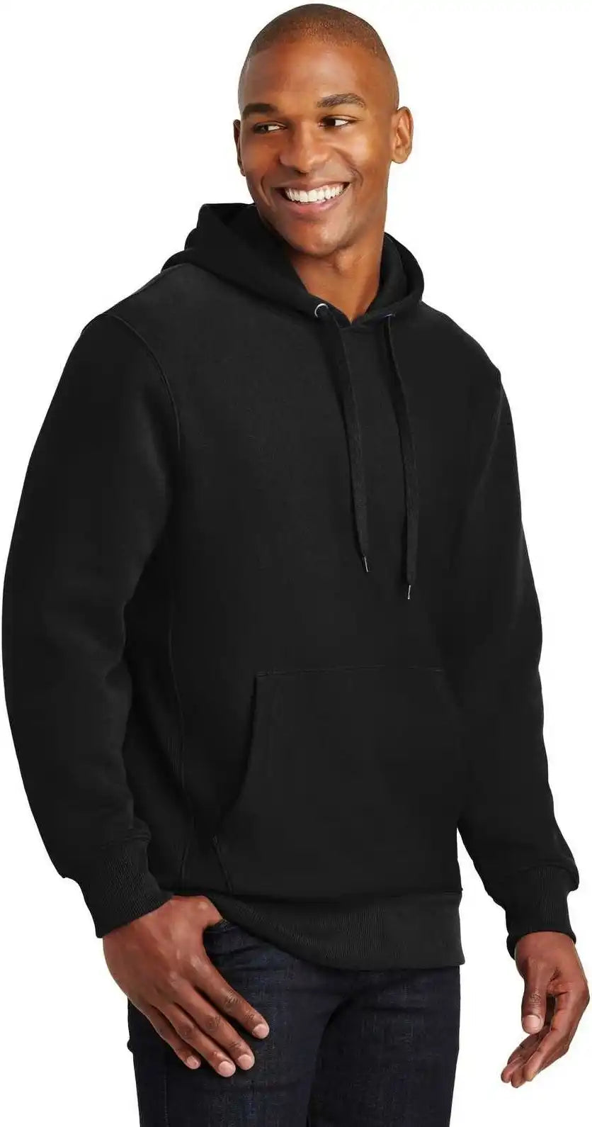 Sport Tek F281 Super Heavyweight Pullover Hooded Sweatshirt Black