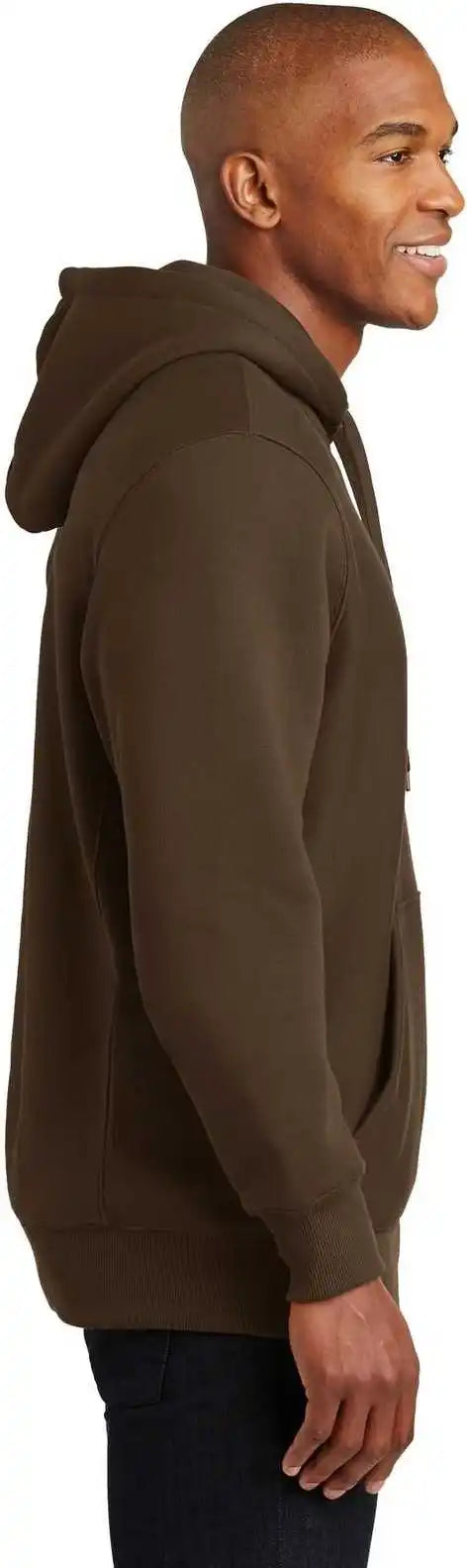 Sport Tek F281 Super Heavyweight Pullover Hooded Sweatshirt Brown