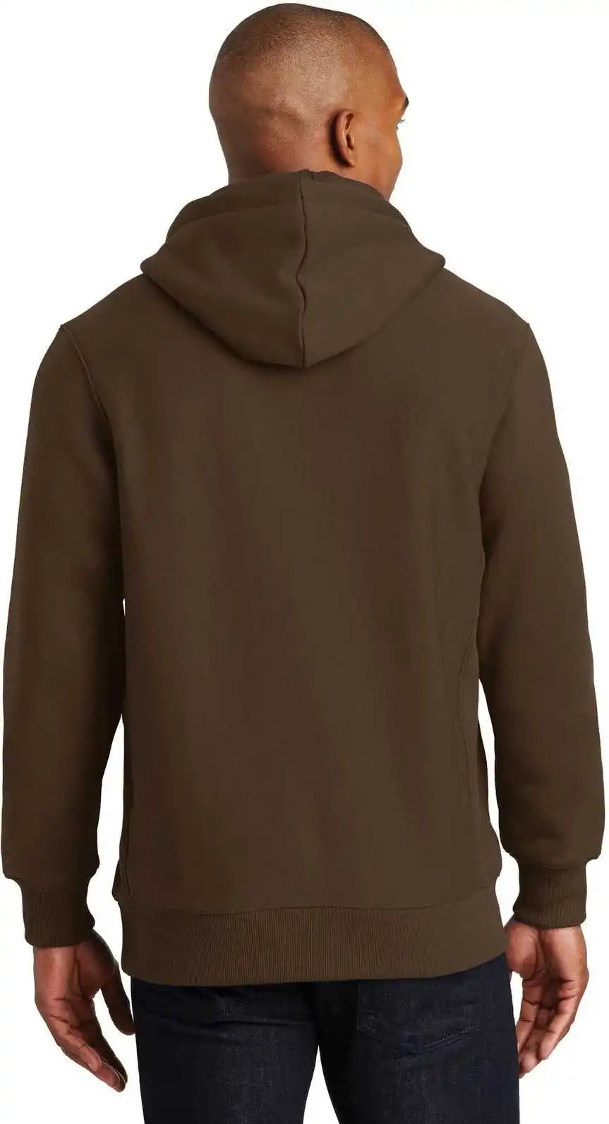 Sport Tek F281 Super Heavyweight Pullover Hooded Sweatshirt Brown