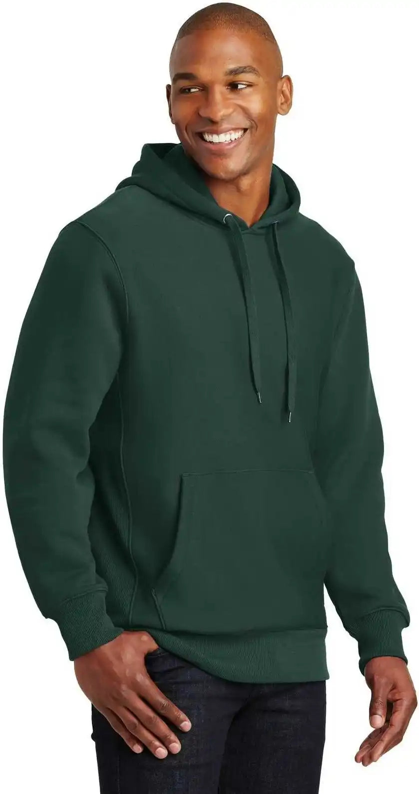 Sport Tek F281 Super Heavyweight Pullover Hooded Sweatshirt Dark Green