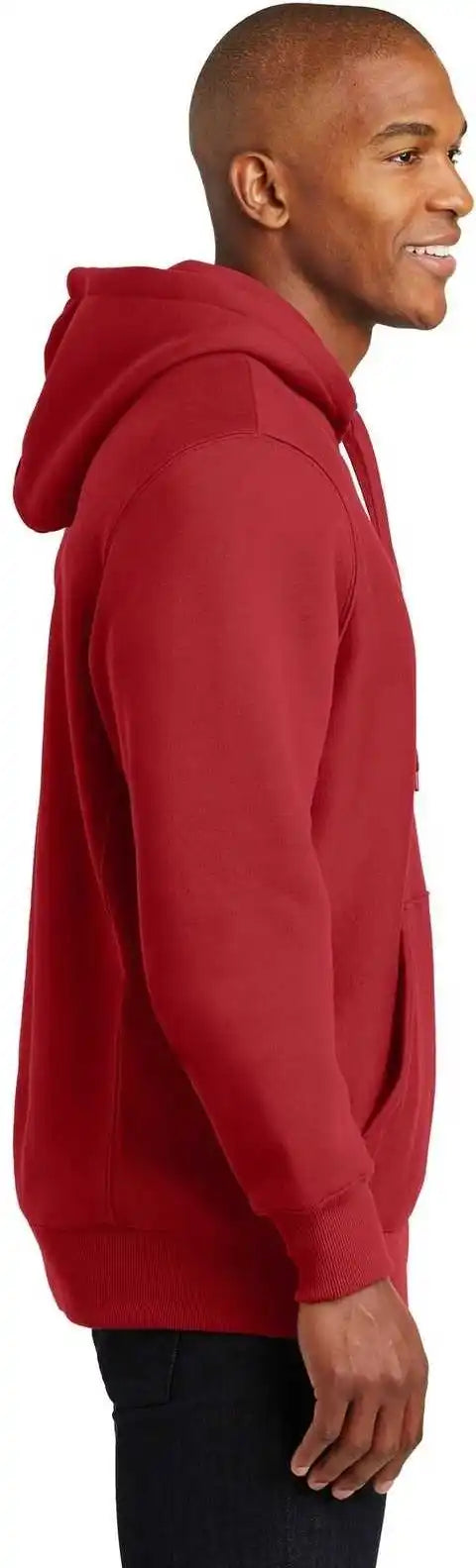 Sport Tek F281 Super Heavyweight Pullover Hooded Sweatshirt Red