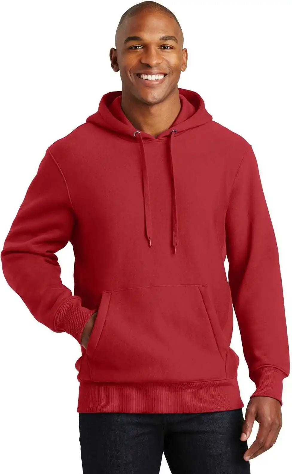 Sport Tek F281 Super Heavyweight Pullover Hooded Sweatshirt Red