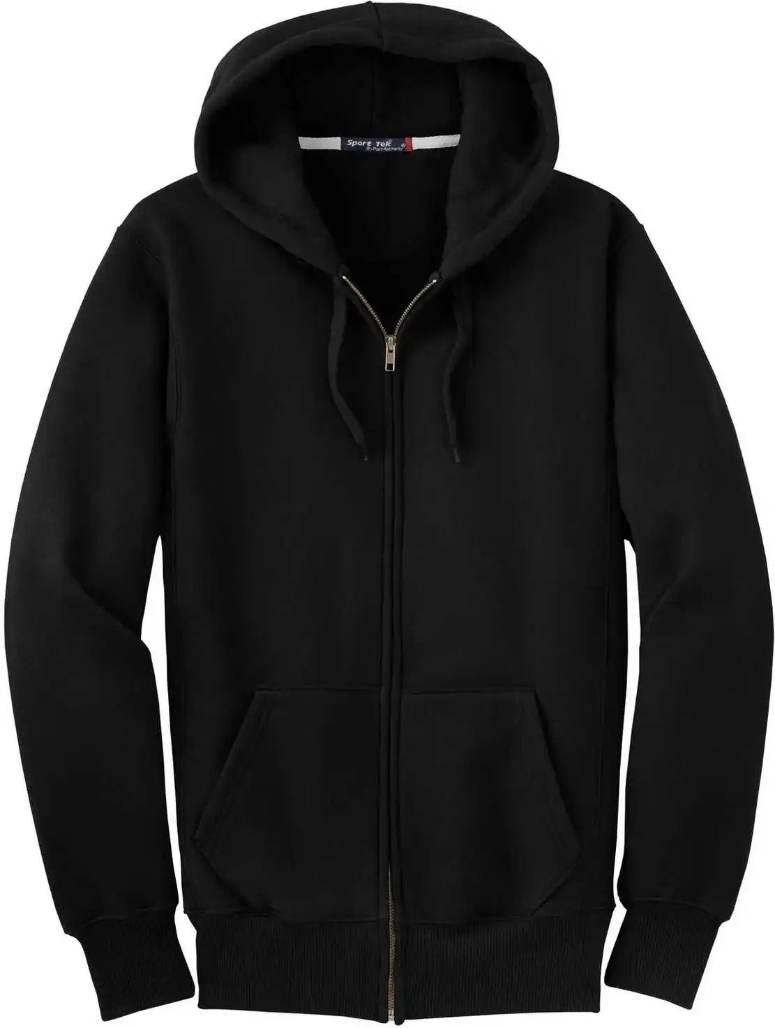 Sport Tek F282 Super Heavyweight Full Zip Hooded Sweatshirt Black