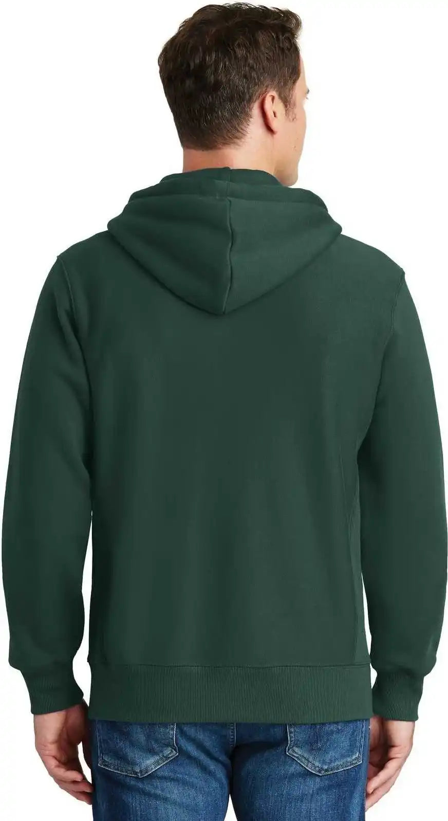 Sport Tek F282 Super Heavyweight Full Zip Hooded Sweatshirt Dark Green