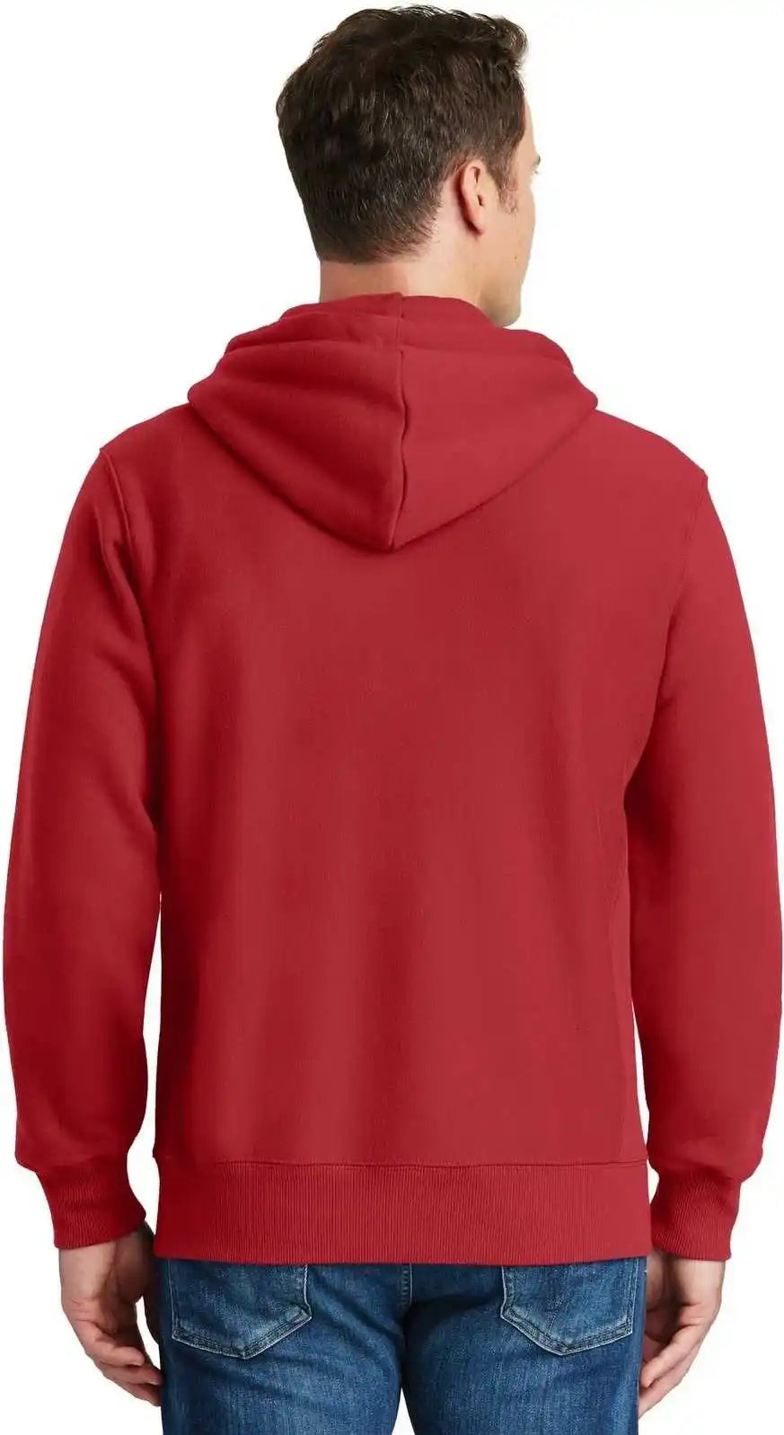 Sport-tek F282 Super Heavyweight Full-zip Hooded Sweatshirt - Red