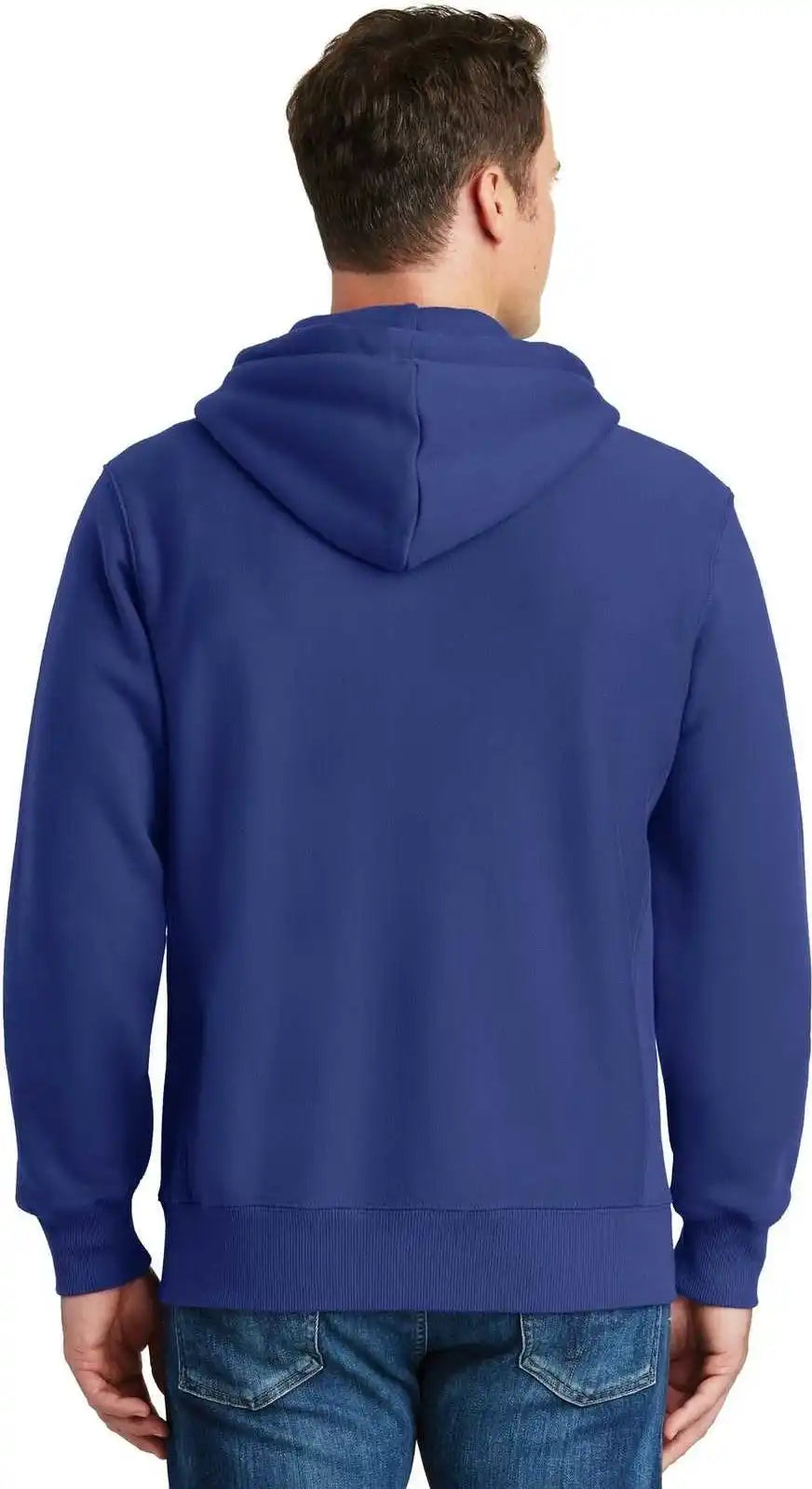 Sport Tek F282 Super Heavyweight Full Zip Hooded Sweatshirt Royal