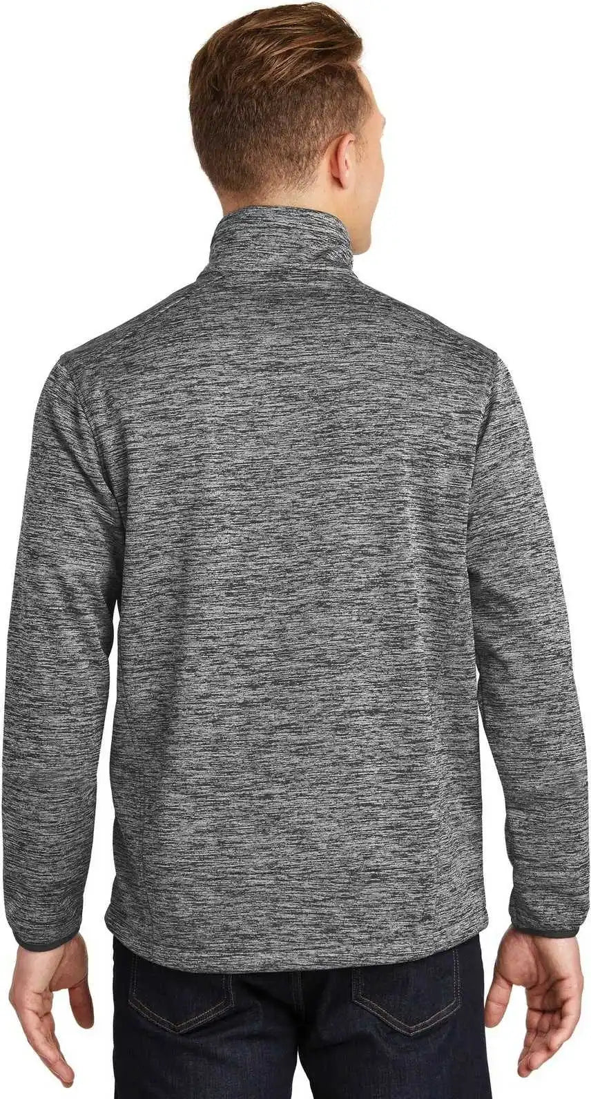 Sport-tek Jst30 Posicharge Electric Heather Soft Shell Jacket - Black