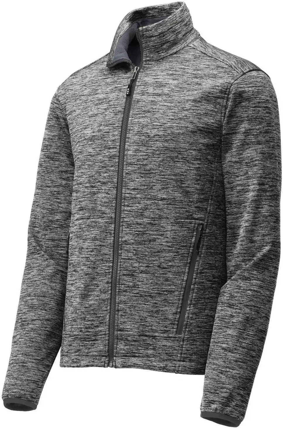 Sport-tek Jst30 Posicharge Electric Heather Soft Shell Jacket - Black