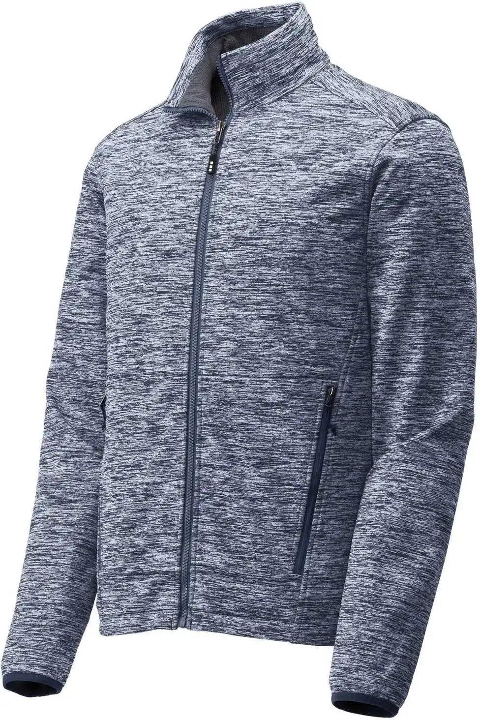 Sport-tek Jst30 Posicharge Electric Heather Soft Shell Jacket - True Navy