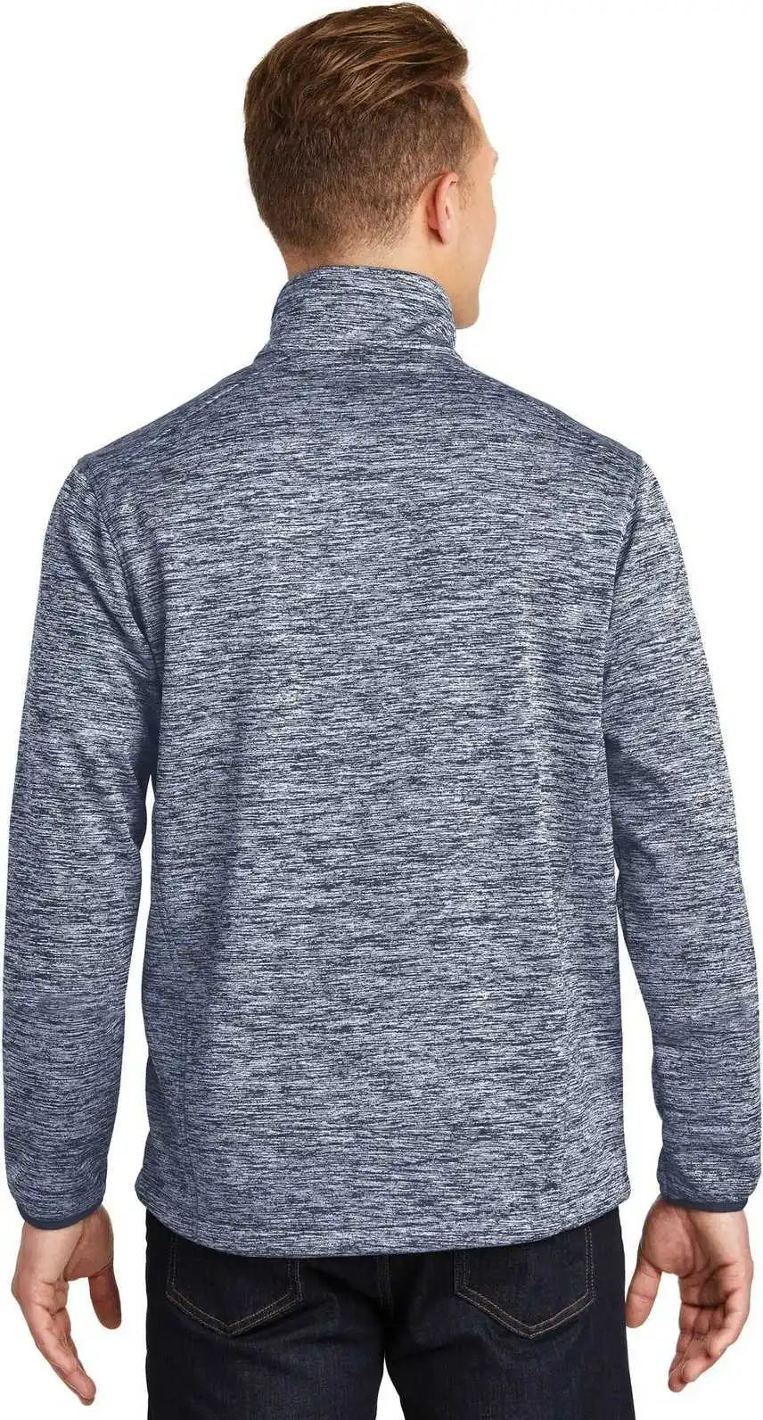 Sport-tek Jst30 Posicharge Electric Heather Soft Shell Jacket - True Navy