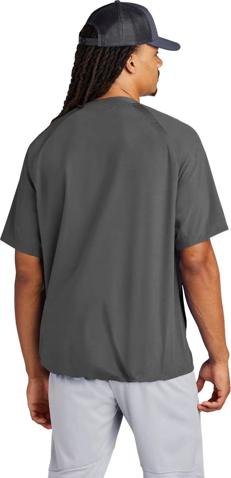 Sport-tek Jst489 Repeat 1/2-zip Short Sleeve Jacket - Iron Gray