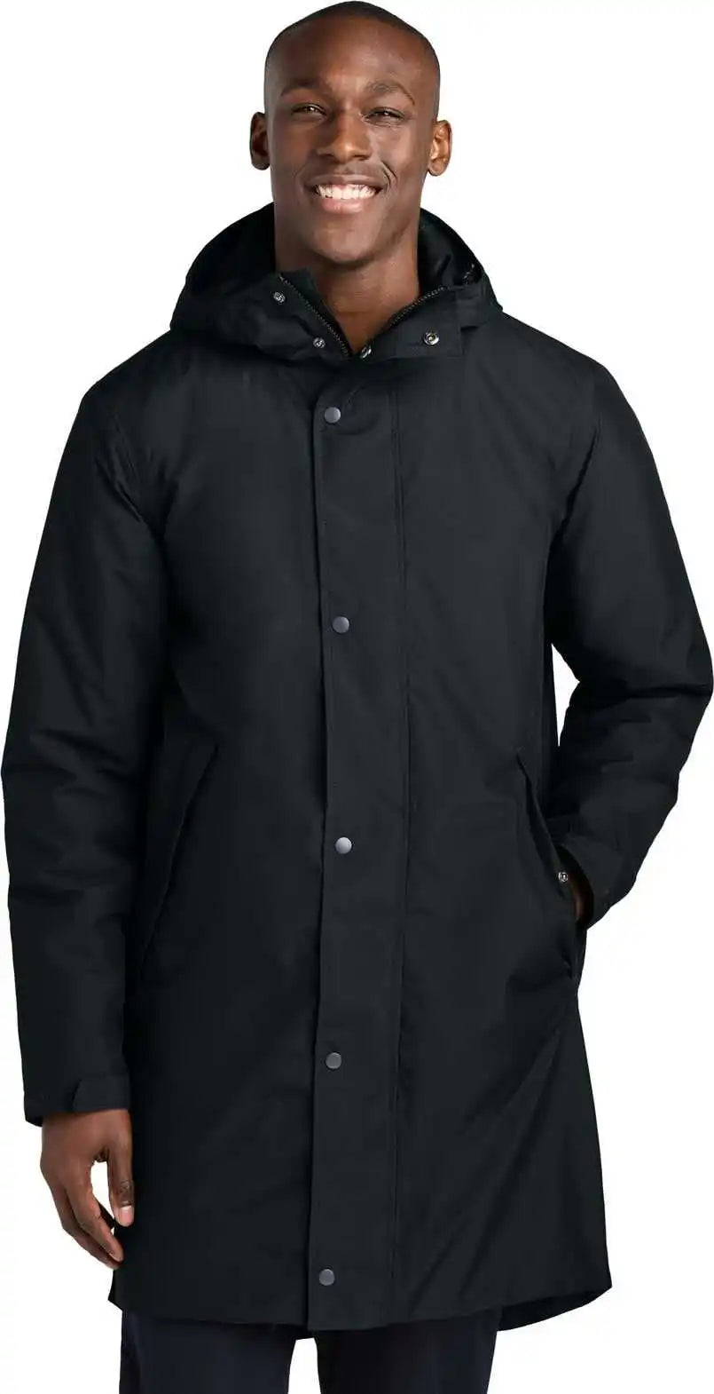 Sport-tek Jst55 Waterproof Insulated Sideline Parka - Black