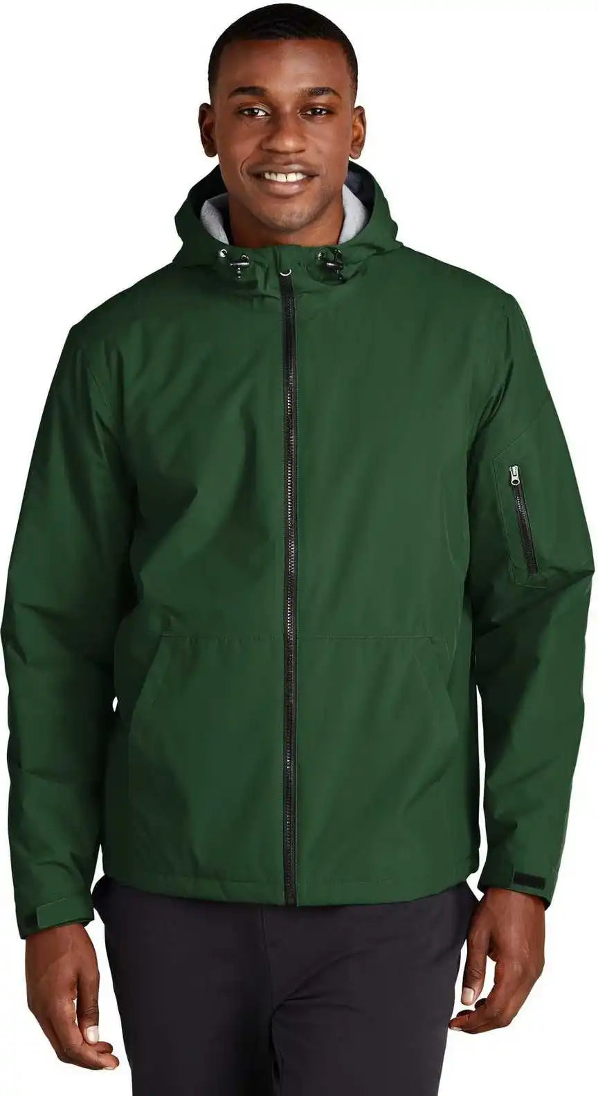 Sport-tek Jst56 Waterproof Insulated Jacket - Forest Green