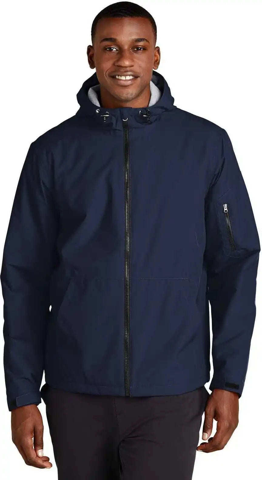 Sport Tek Jst56 Waterproof Insulated Jacket True Navy