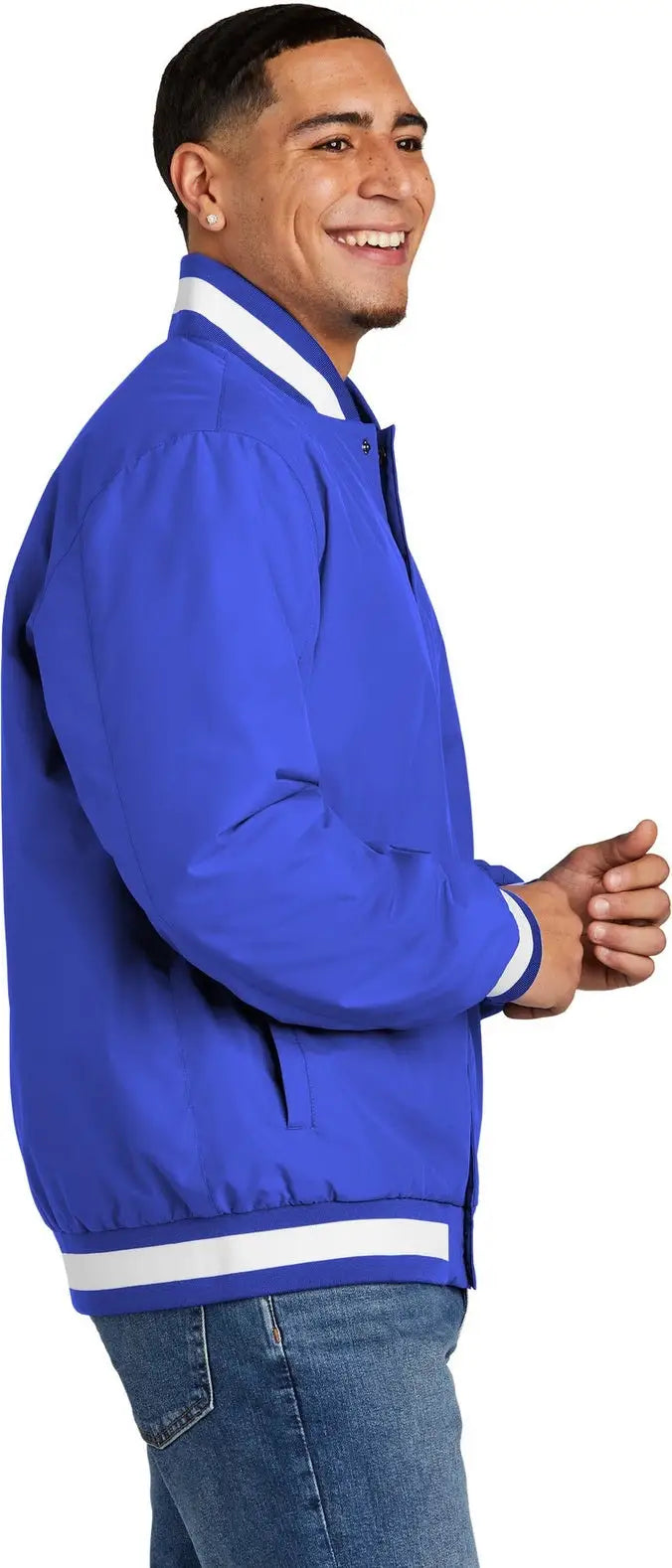 Sport-tek Jst58 Insulated Varsity Jacket - True Royal